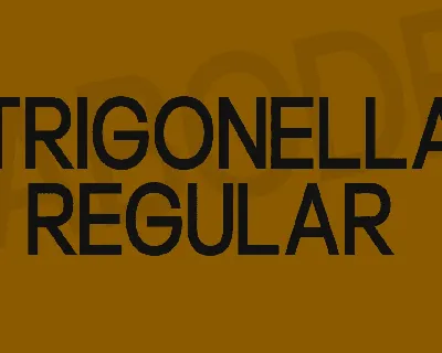 Trigonella font