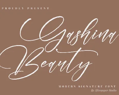 Gashina Beauty font