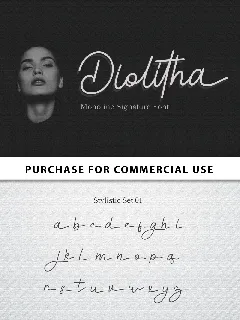 Diolitha - Personal Use font