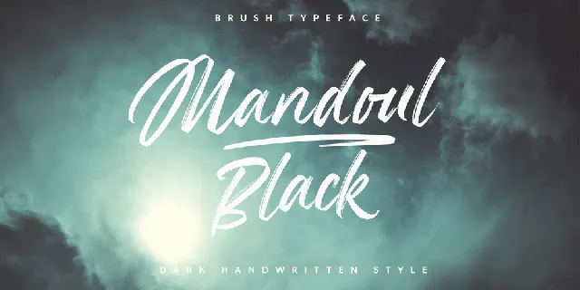 Mandoul Black PERSONAL USE ONLY font