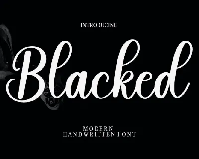 Blacked Typeface font