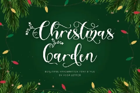 Christmas Garden Script font