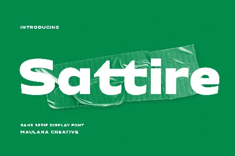 Sattire font