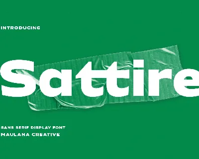 Sattire font