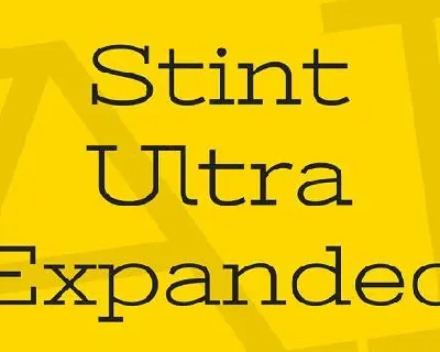 Stint Ultra Expanded font