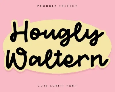 Hougly Waltern font