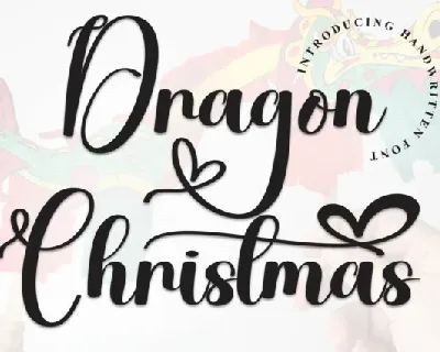 Dragon Christmas Calligraphy font