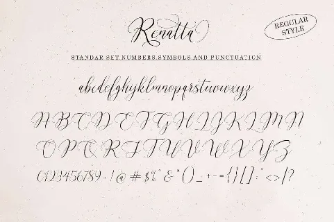 Renatta font