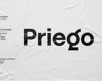 Priego Family font