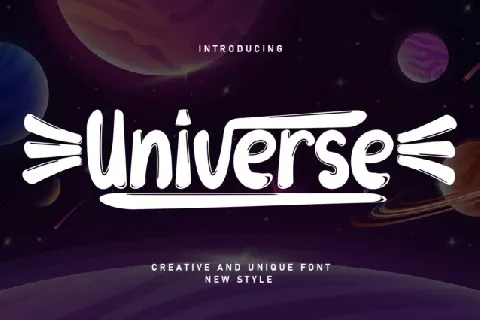 Universe Display font