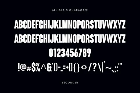 Beconder font