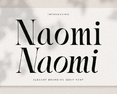 Naomi font