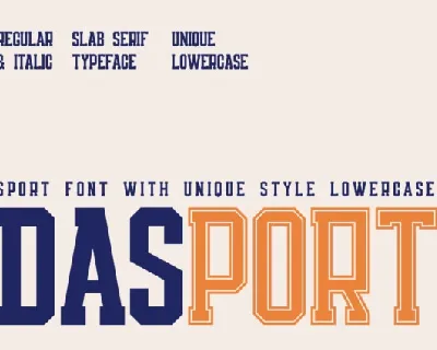 Dasport font