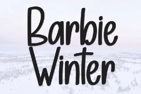 Barbie Winter Display font