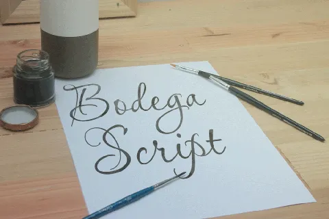 Bodega Script Free font