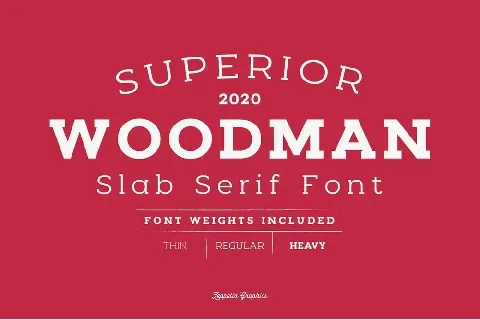 Woodman font