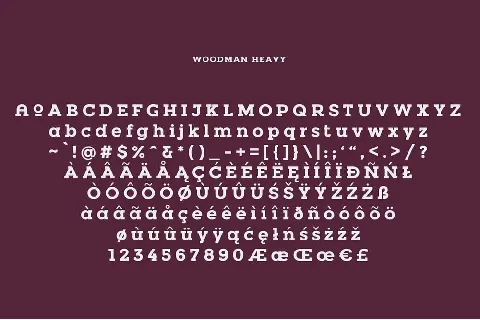 Woodman font