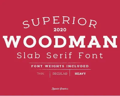 Woodman font