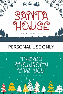 Santa House font