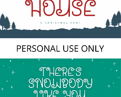 Santa House font