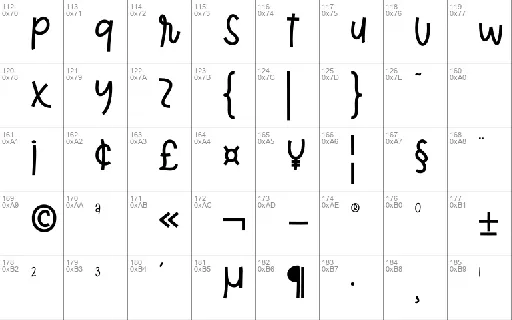 Hanabi font