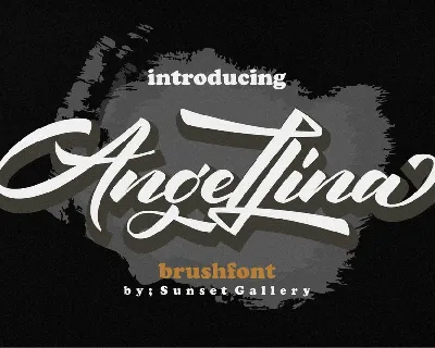 Angellina Brush font