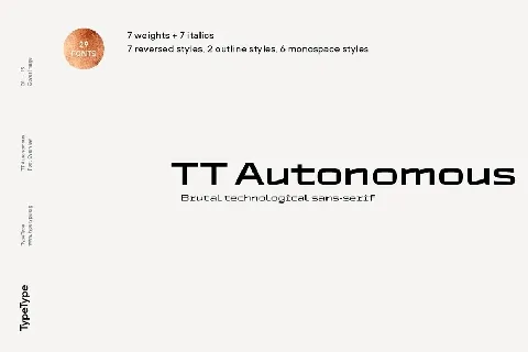 TT Autonomous Family font
