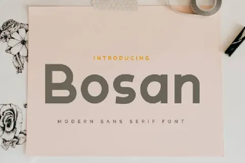 Bosan Sans Serif font