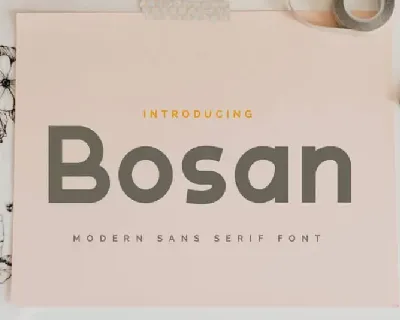 Bosan Sans Serif font