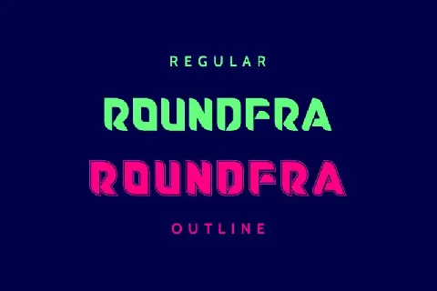 Roundfra Typeface font