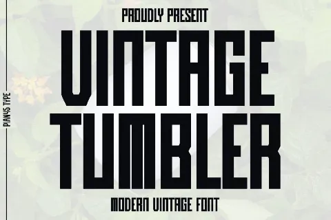 Vintage Tumbler font