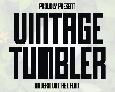 Vintage Tumbler font