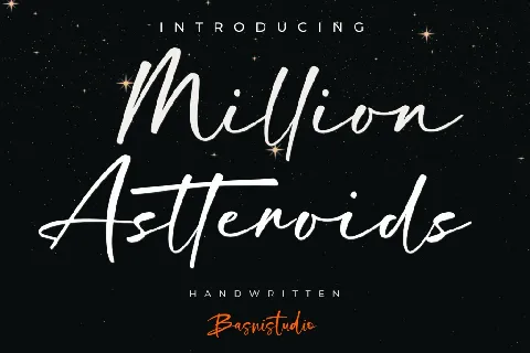 Million Astteroids font