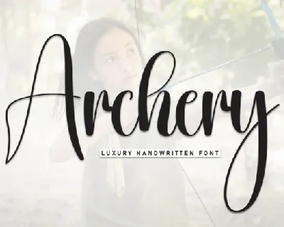 Archery Script font