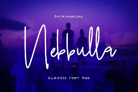 Nebbulla Handwriting font