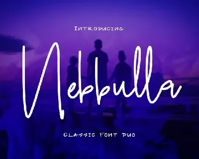 Nebbulla Handwriting font