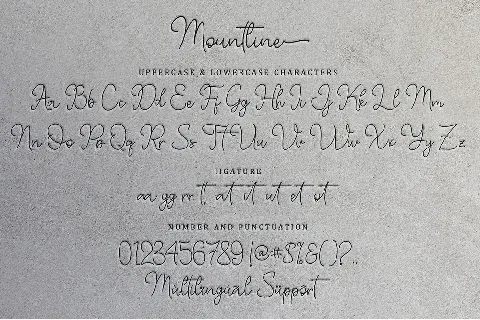 Mountline font