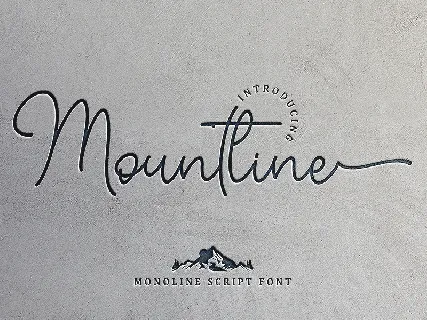 Mountline font