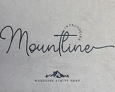 Mountline font