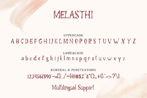 MELASTHI font