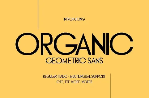 Organic font