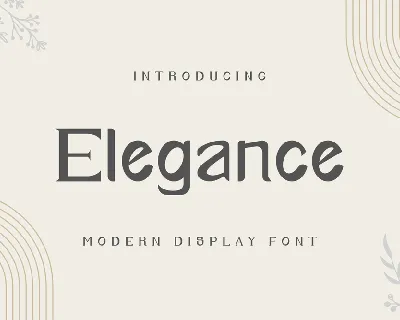 Elegance font