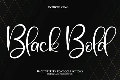 Black Bold font