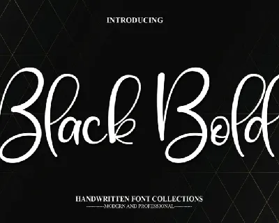 Black Bold font
