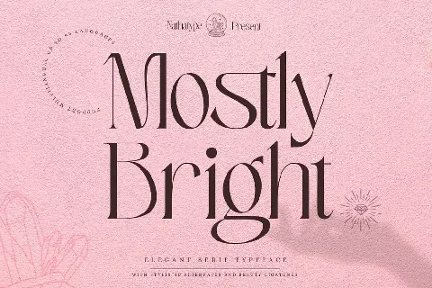 Mostly Bright font