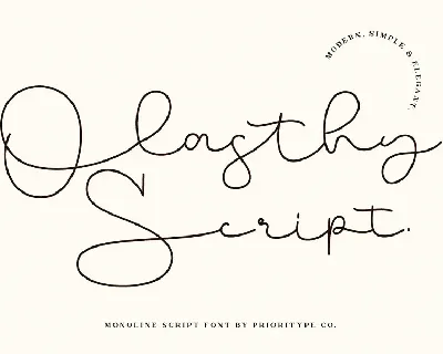 Olasthy font