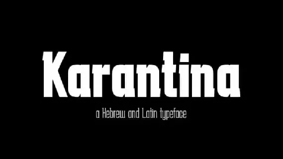Karantina Slab Serif font