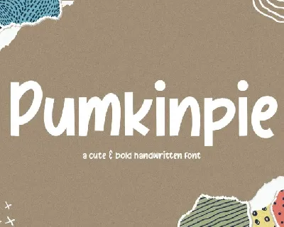 Pumkinpie Bold Handwritten font