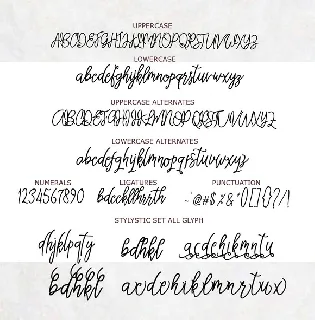 Thastsia Script font