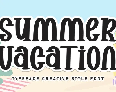 Summer Vacation Display Typeface font